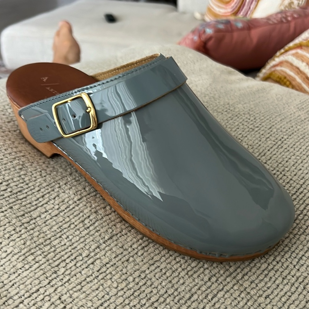 Blue beautiful clogs